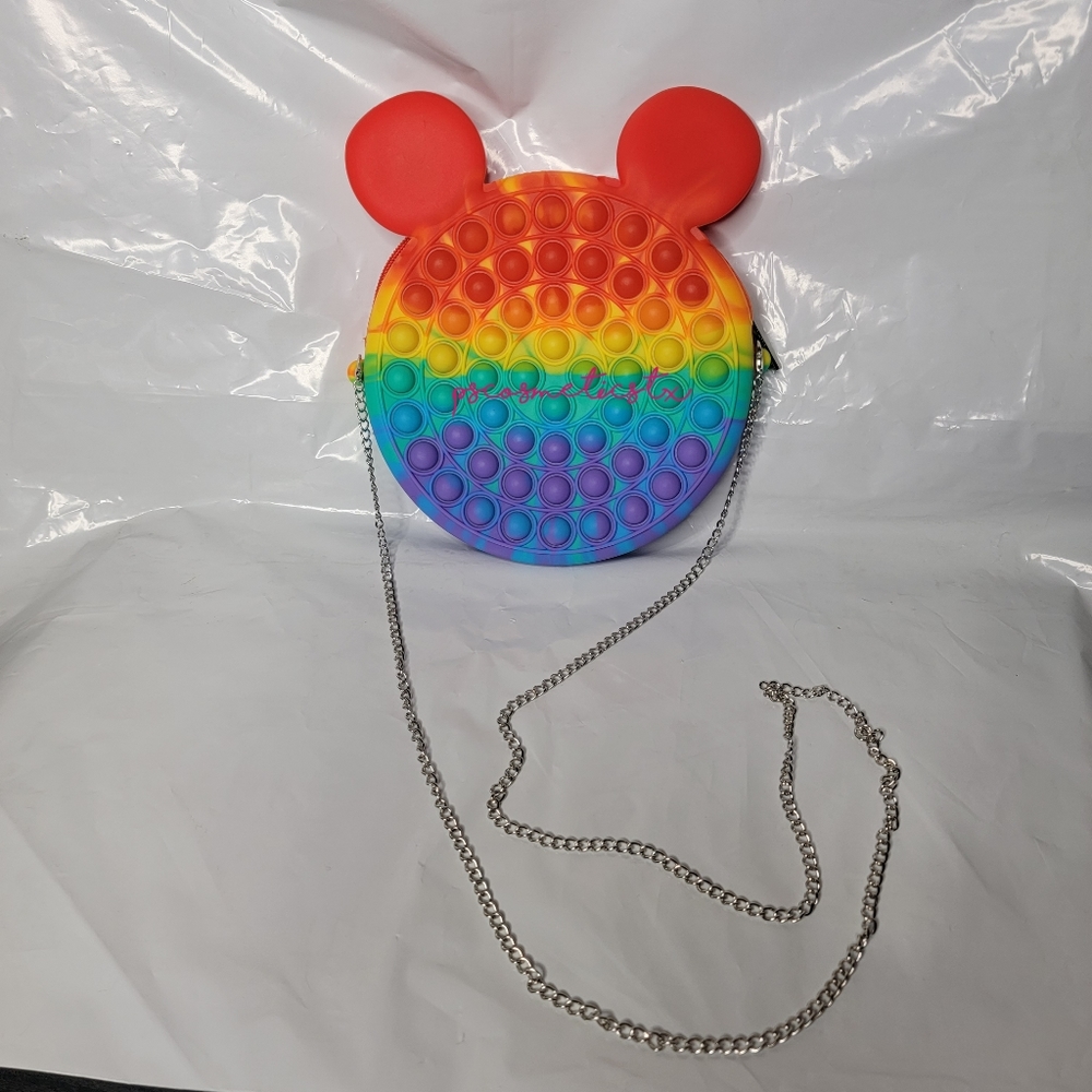 Mickey Mouse Pop It Purse Bag Toy Fitget New